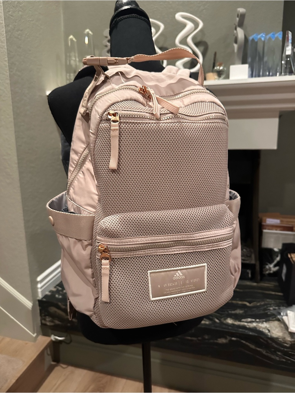 Adidas VFA Backpack Magic Beige Blush | Gym Yoga Travel Bag